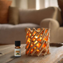 Diffuseur par Chaleur Douce CALORYA N° 7, une création artisanale en bois qui diffuse une lumière douce et chaleureuse