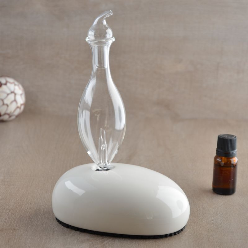 Diffuseur d'huiles essentielles DAN par nébulisation fonction minuterie verrerie artisanale éclairage LED Diffuseur d'huiles essentielles DAN par nébulisation fonction minuterie verrerie artisanale éclairage LED