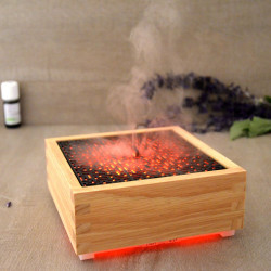 Brumisateur diffuseur ultrasons huiles essentielles à froid silencieux nébulisation senteurs vertus bienfisantes