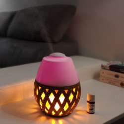 Brumisateur diffuseur ultrasons huiles essentielles à froid silencieux nébulisation senteurs vertus bienfaisantes