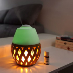 Brumisateur diffuseur ultrasons huiles essentielles à froid silencieux nébulisation senteurs vertus bienfaisantes