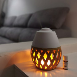 Brumisateur diffuseur ultrasons huiles essentielles à froid silencieux nébulisation senteurs vertus bienfaisantes