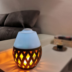 Brumisateur diffuseur ultrasons huiles essentielles à froid silencieux nébulisation senteurs vertus bienfaisantes