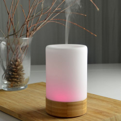 Brumisateur diffuseur ultrasons huiles essentielles à froid silencieux nébulisation senteurs vertus bienfaisantes