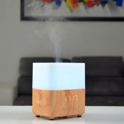 Brumisateur diffuseur ultrasons huiles essentielles à froid multifonction silencieux nébulisation senteurs vertus bienfaisantes