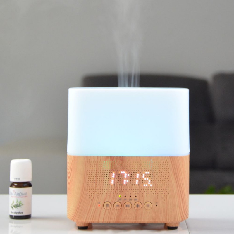 Brumisateur diffuseur ultrasons huiles essentielles à froid multifonction silencieux nébulisation senteurs vertus bienfaisantes Brumisateur diffuseur ultrasons huiles essentielles à froid multifonction silencieux nébulisation senteurs vertus bienfaisantes