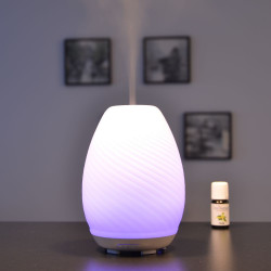 Brumisateur diffuseur ultrasons huiles essentielles à froid silencieux nébulisation senteurs vertus bienfaisantes