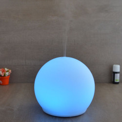 Brumisateur diffuseur ultrasons huiles essentielles à froid silencieux nébulisation senteurs vertus bienfaisantes dome verre