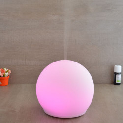 Brumisateur diffuseur ultrasons huiles essentielles à froid silencieux nébulisation senteurs vertus bienfaisantes dome verre