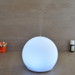 Brumisateur diffuseur ultrasons huiles essentielles à froid silencieux nébulisation senteurs vertus bienfaisantes dome verre