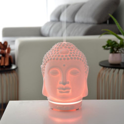 Brumisateur diffuseur ultrasons huiles essentielles à froid silencieux nébulisation senteurs vertus bienfaisantes ceramique