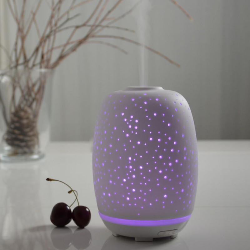 Brumisateur diffuseur ultrasons huiles essentielles à froid silencieux nébulisation senteurs vertus bienfaisantes ceramique Brumisateur diffuseur ultrasons huiles essentielles à froid silencieux nébulisation senteurs vertus bienfaisantes ceramique