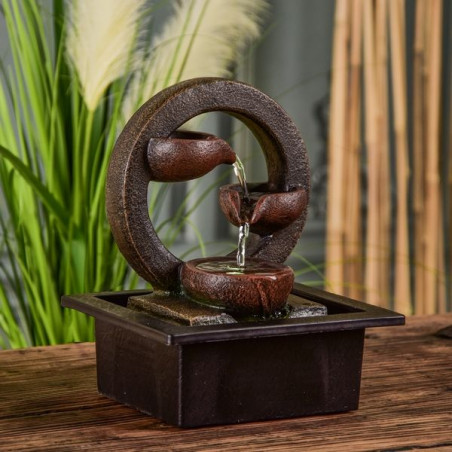 Fontaine D’intérieur Design Pearl – Cascade Nature Nondoki, Avec éclairage