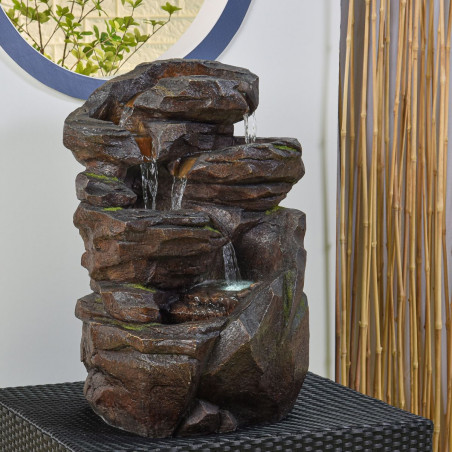 Fontaine Grande Fontaine Niagara atmosphère zen relaxation détente Mur d'eau décoration éclairage LED Fontaine Grande Fontaine Niagara atmosphère zen relaxation détente Mur d'eau décoration éclairage LED