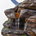 Fontaine Grande Fontaine Niagara atmosphère zen relaxation détente Mur d'eau décoration éclairage LED