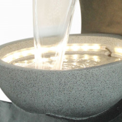 Grande Fontaine XL Ridodo atmosphère zen relaxation détente Mur d'eau décoration éclairage LED