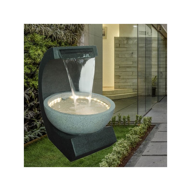 Grande Fontaine XL Ridodo atmosphère zen relaxation détente Mur d'eau décoration éclairage LED Grande Fontaine XL Ridodo atmosphère zen relaxation détente Mur d'eau décoration éclairage LED