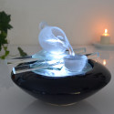 Fontaine d'intérieur Cristal Line Tea Time atmosphère zen relaxation détente décoration éclairage LED