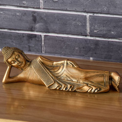 Statue Bouddha Thai Couché Feng Shui, grand symbole de soutien, de protection, de joie et d’équilibre spirituel