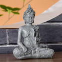 statue feng shui bouddha méditation statuette décoration zen ambiance fontaine